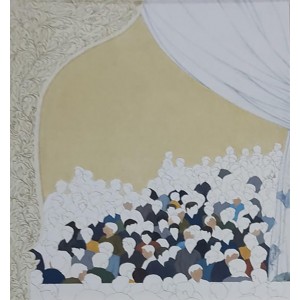 M. Ali Supro, 09 x 10 Inch, Gouache on Wasli, Miniature Painting, AC-MASP-007